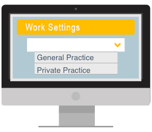 Desktop showing Field of Practice